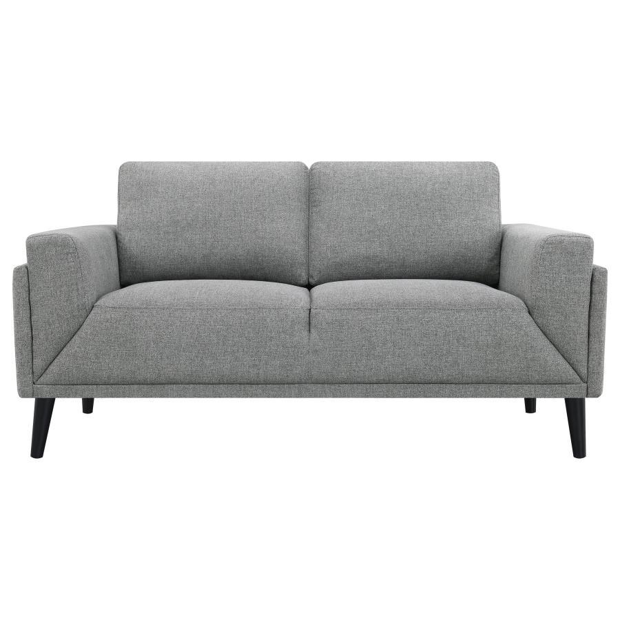 Rilynn - Upholstered Track Arms Loveseat - Grey