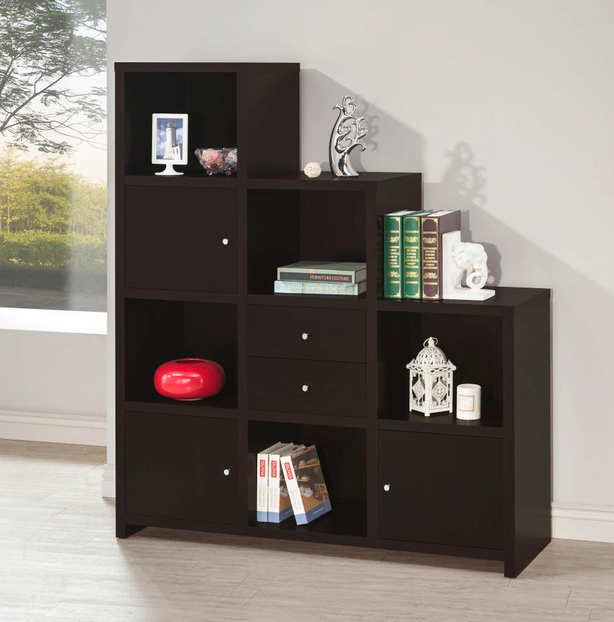 Spencer - Bookcase with Cube Storage Compartments