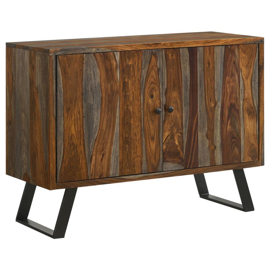 Mathis - Sled Base Accent Cabinet - Sheesham Grey