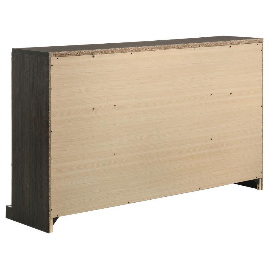 Baker - 6-Drawer Dresser - Brown and Light Taupe