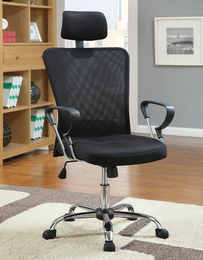 Stark - Mesh Back Office Chair - Black and Chrome
