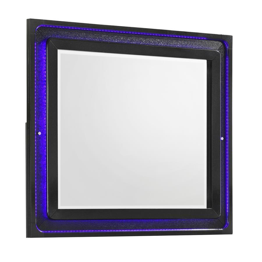 Penelope - Rectangular Dresser Mirror - Black