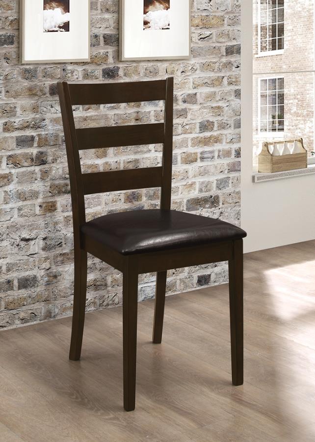 Guillen - 5-Piece Dining Set With Bench - Cappuccino and Dark Brown