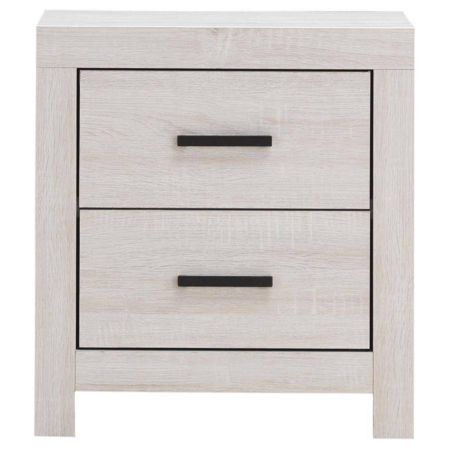 Brantford - 2-Drawer Nightstand Coastal - White