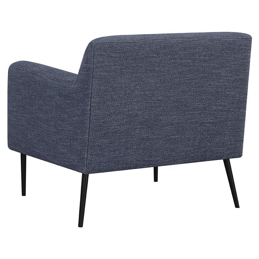 Darlene - Upholstered Tight Back Accent Chair - Navy Blue