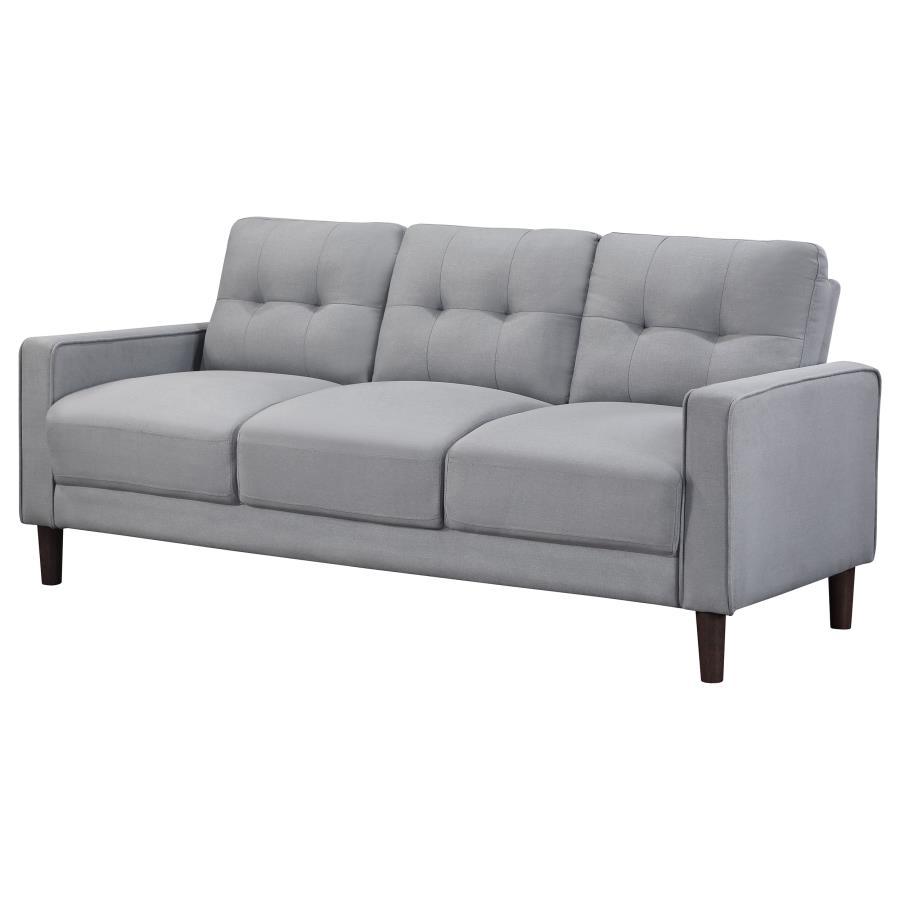 Bowen - Upholstered Track Arms Tufted Sofa - Grey