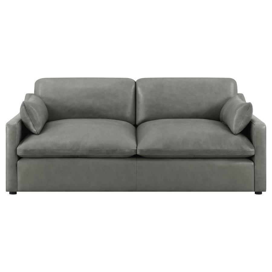 Grayson - Sloped Arm Upholstered Sofa - Grey