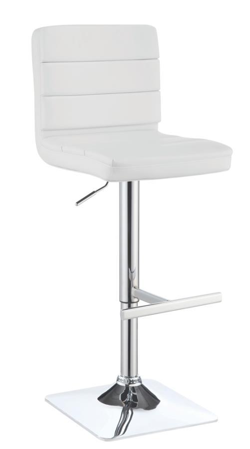 Bianca - Square Upholstered Adjustable Bar Stools (Set of 2)