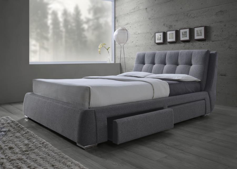 Fenbrook - Tufted Upholstered Storage Bed