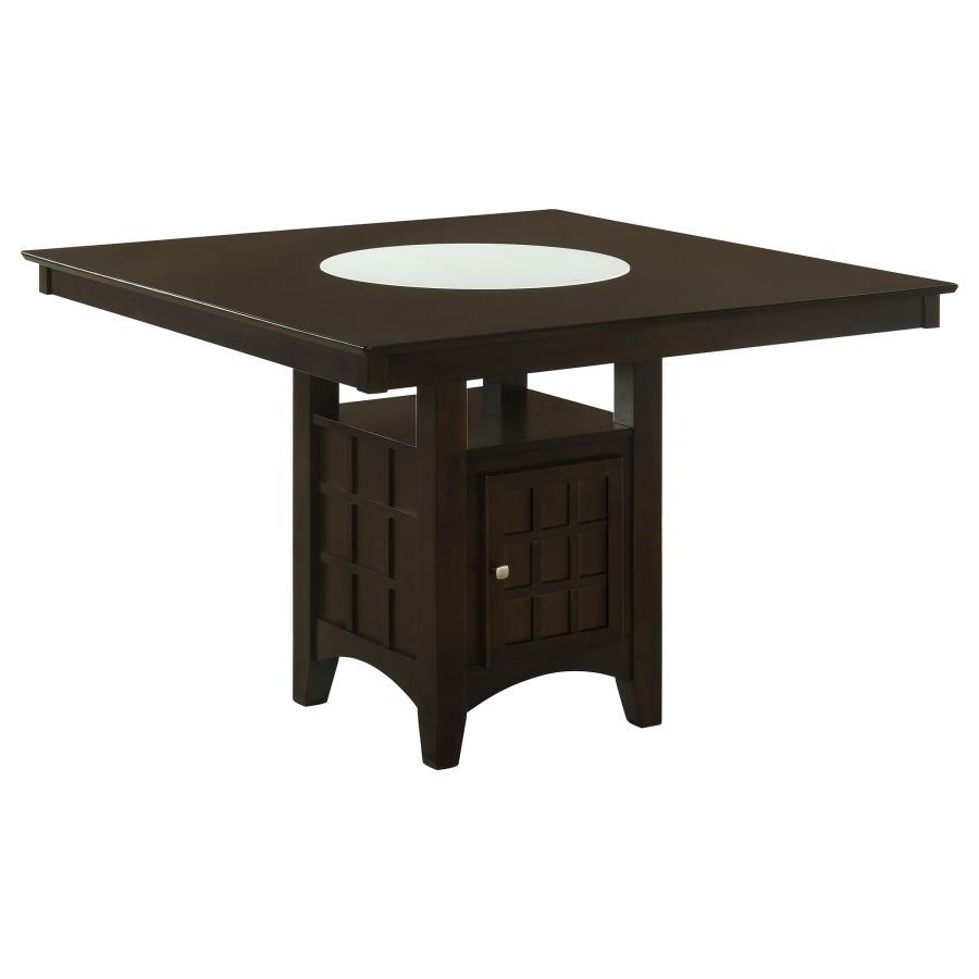Gabriel - 9-Piece Square Counter Height Dining Set - Cappuccino - Wood