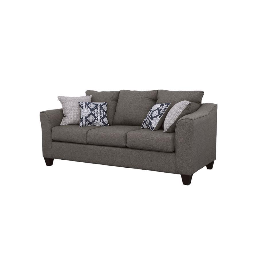 Salizar - Flared Arm Sofa - Grey