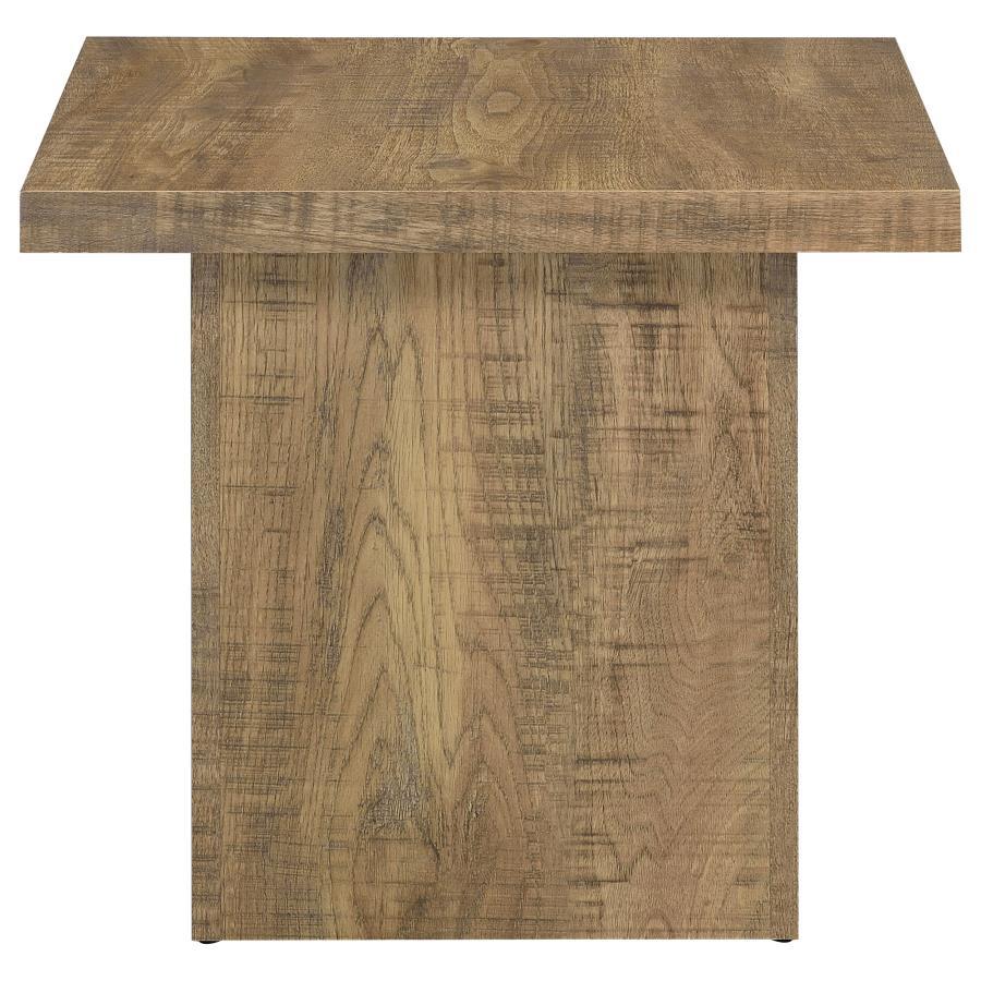 Zetta - Square Engineered Wood End Table - Mango
