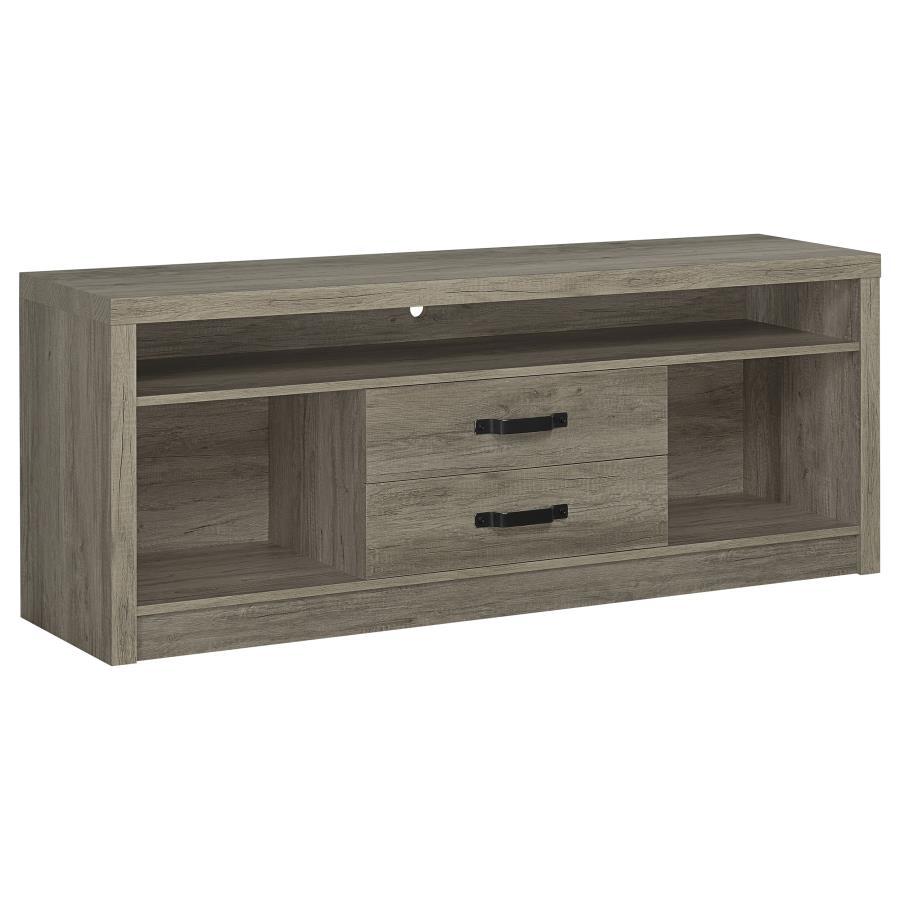 Burke - 2-Drawer TV Console - Grey Driftwood