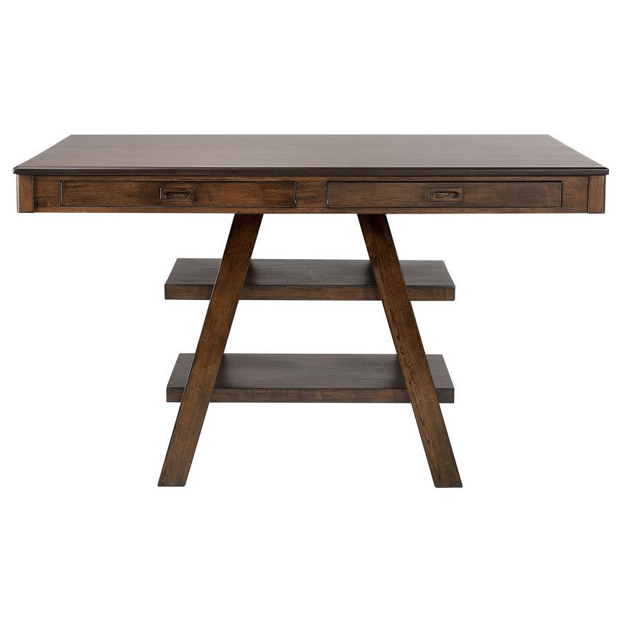Dewey - 5-Piece Rectangular Dining Set - Brown and Walnut