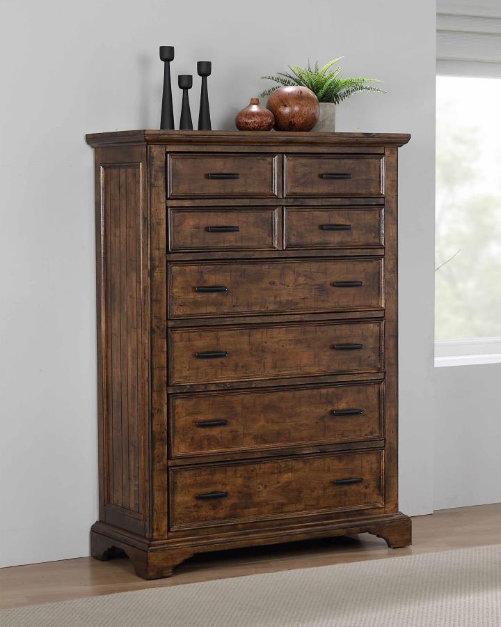 Elk Grove - 7-Drawer Chest - Vintage Bourbon