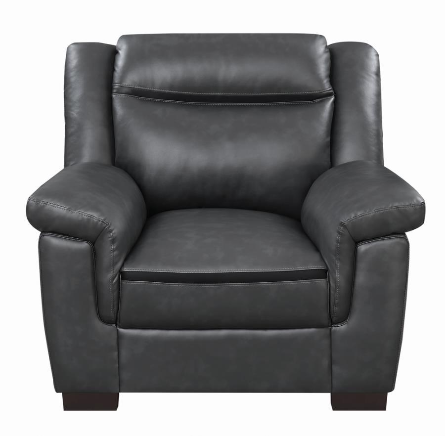 Arabella - Pillow Top Upholstered Chair - Grey