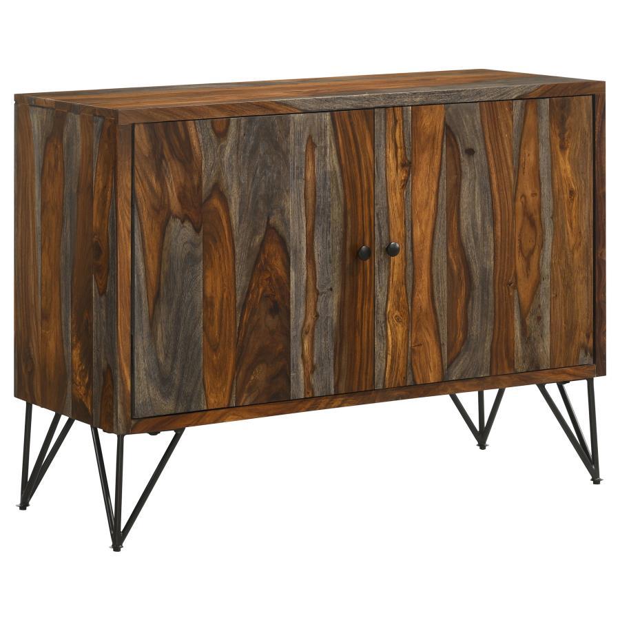 Macon - 2-Door Accent Cabinet - Sheesham Grey