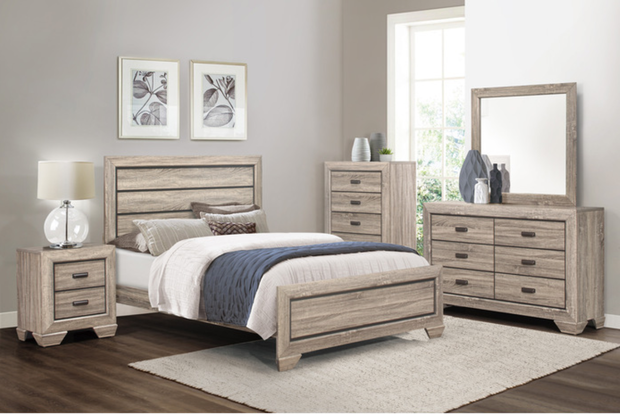 Beechnut Collection Gray Nightstand