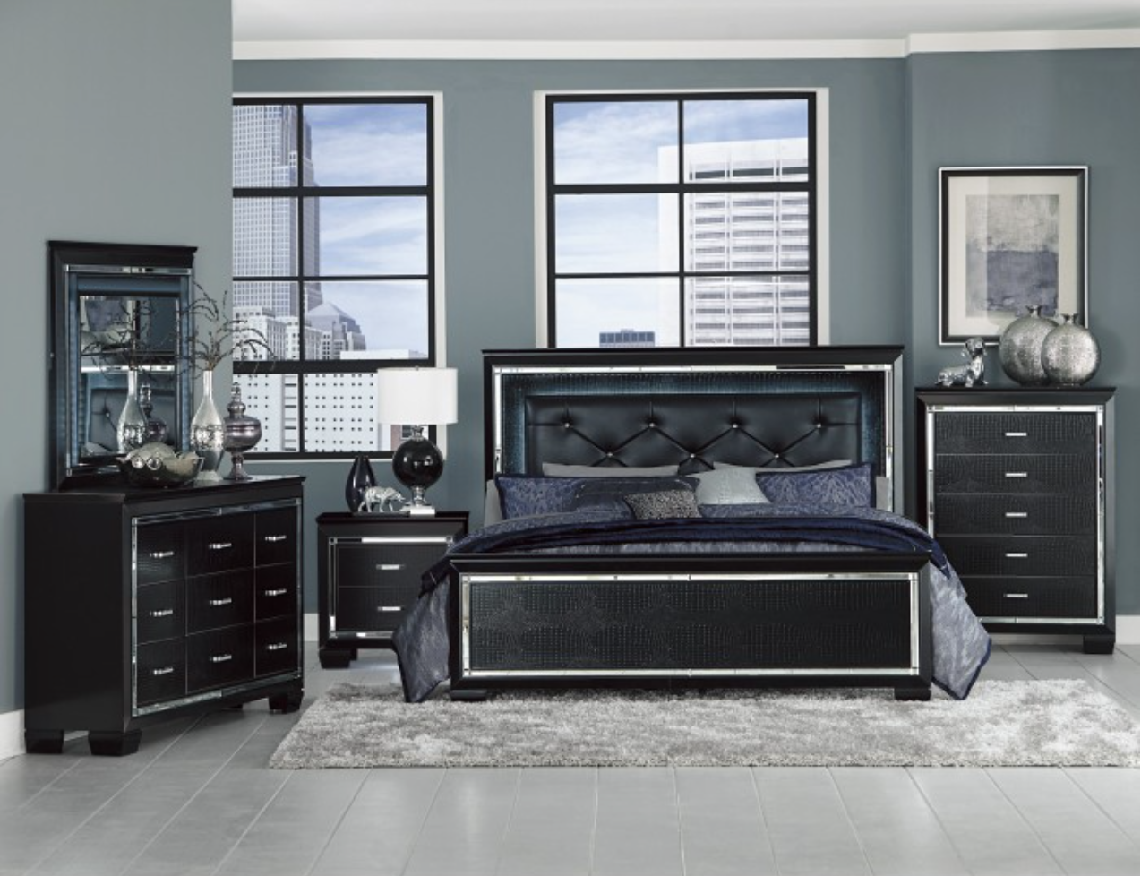 1916 Allura Collection Alligator Nightstand