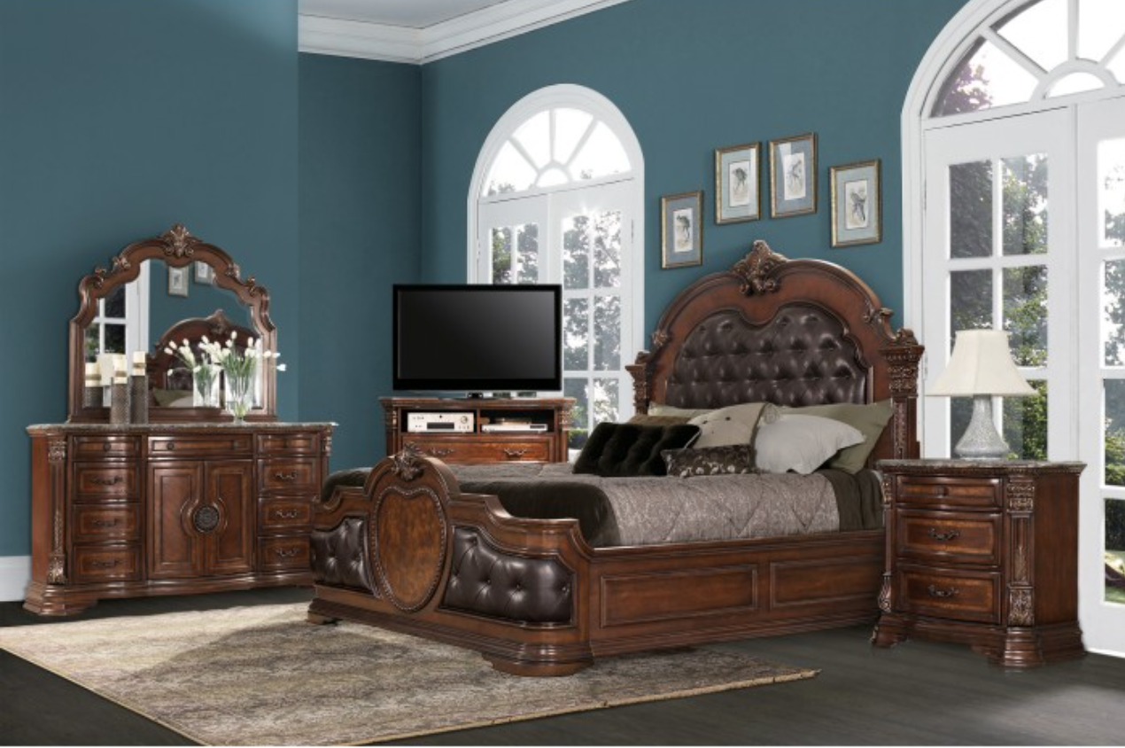 Antoinetta Collection Old World European Warm Cherry Nightstand