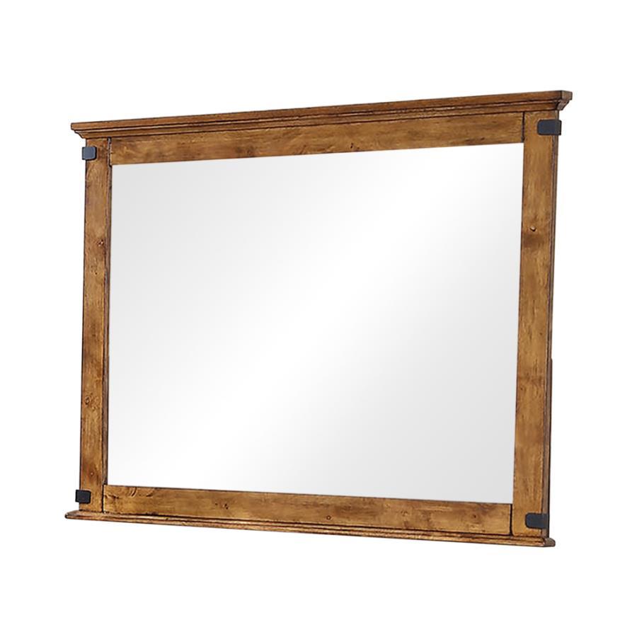 Brenner - Rectangular Dresser Mirror - Rustic Honey