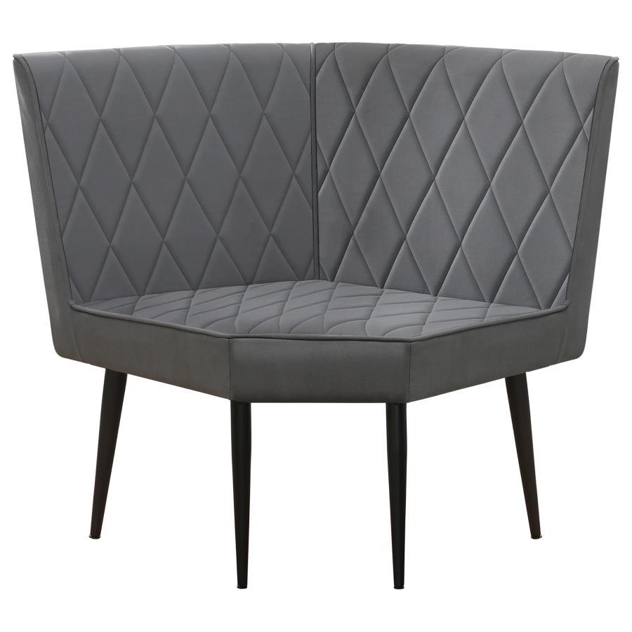 Moxee - 4-Piece Square Dining Set - Espresso and Grey