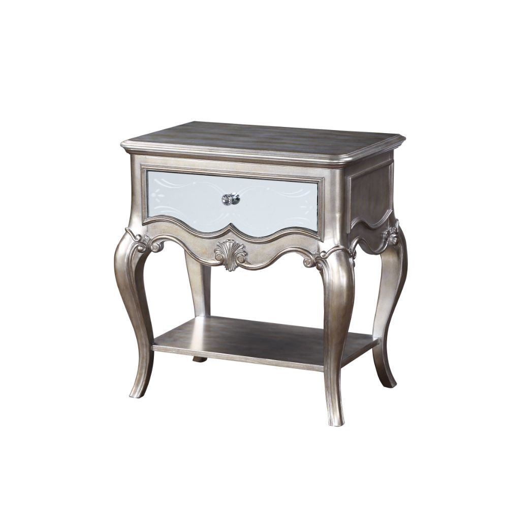 Esteban - Nightstand - Antique Champagne - 30"