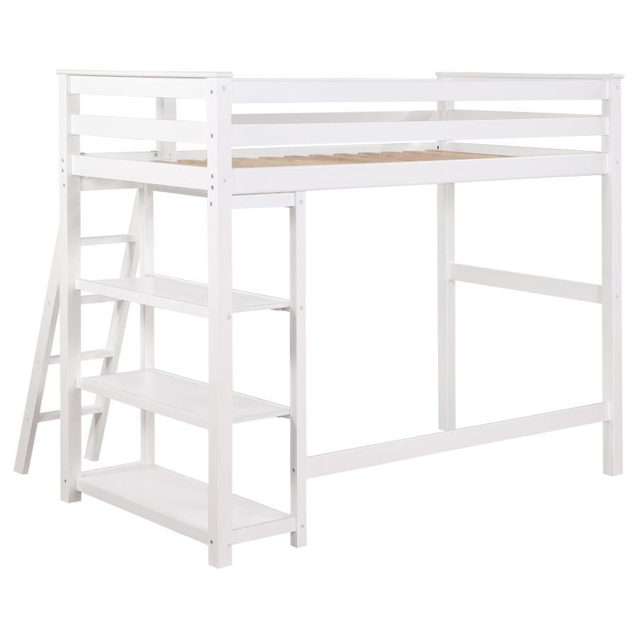 Twin Workstation Loft Bed - White