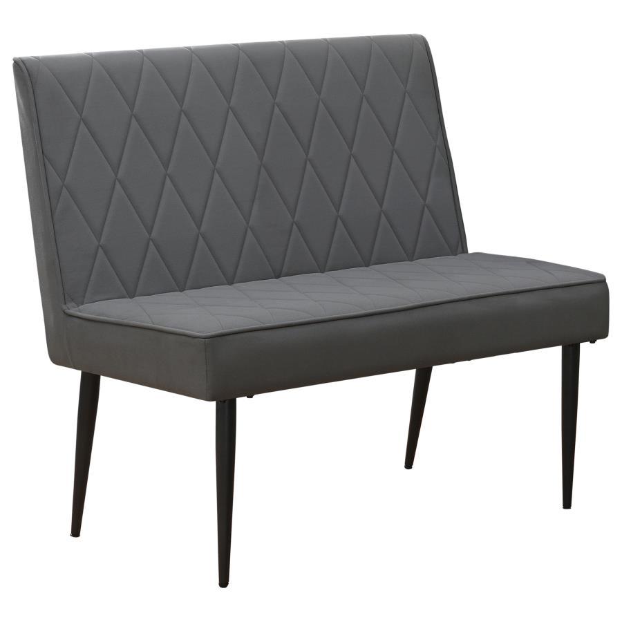 Moxee - 4-Piece Square Dining Set - Espresso and Grey