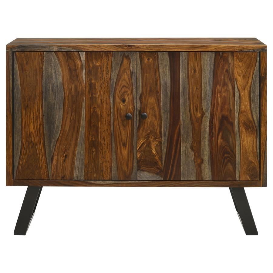 Mathis - Sled Base Accent Cabinet - Sheesham Grey