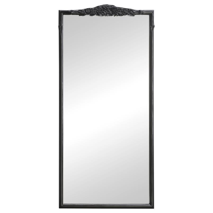 Sylvie - Rectangular Floor Mirror - Black