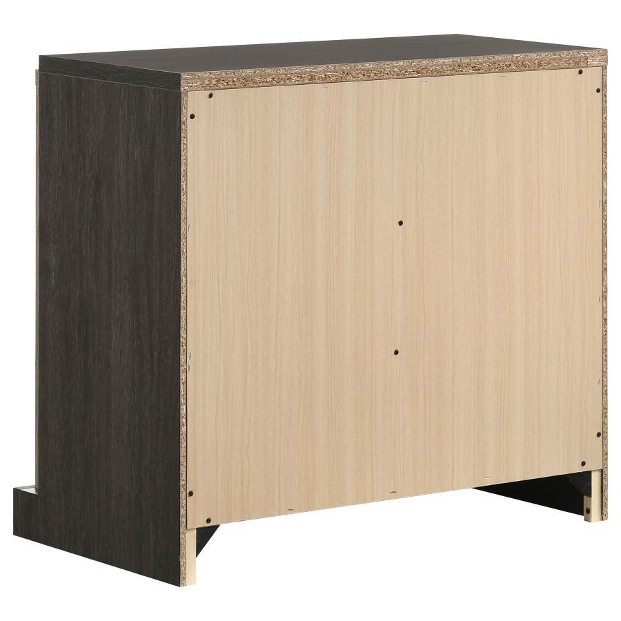 Baker - 3-Drawer Nightstand - Brown and Light Taupe
