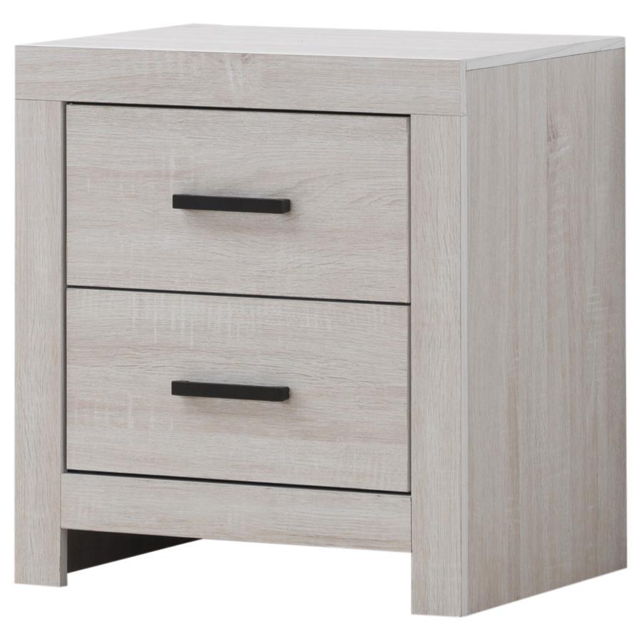 Brantford - 2-Drawer Nightstand Coastal - White