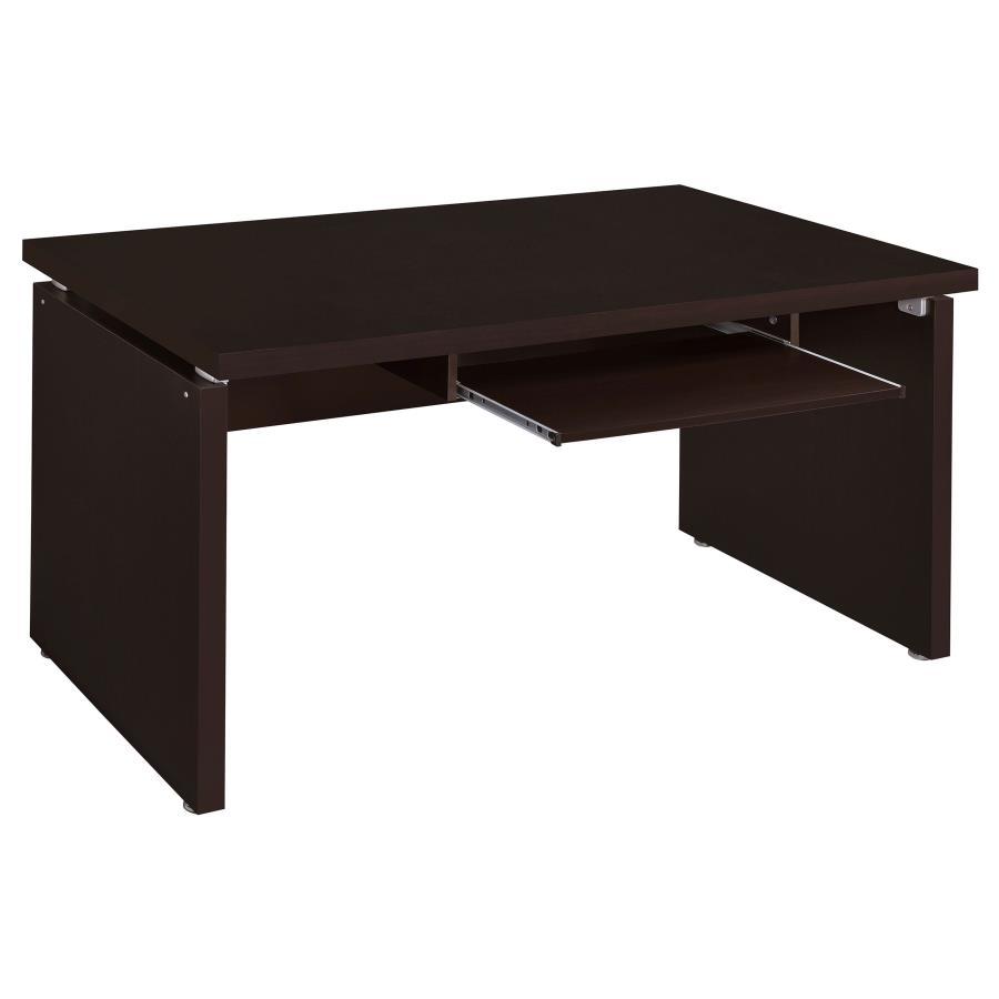 Skylar - 2-Piece Home Office Set L-Shape Desk With File Cabinet - Cappuccino