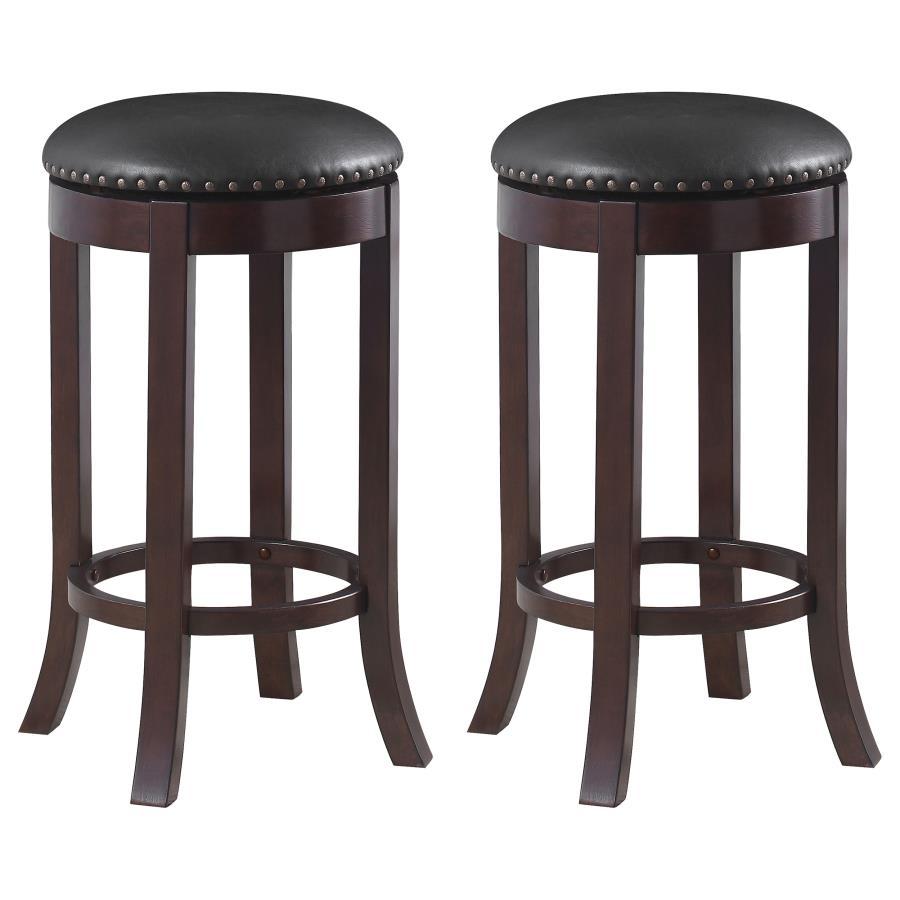 Coaster - Backless Stools with Upholstered Seat (Set of 2)