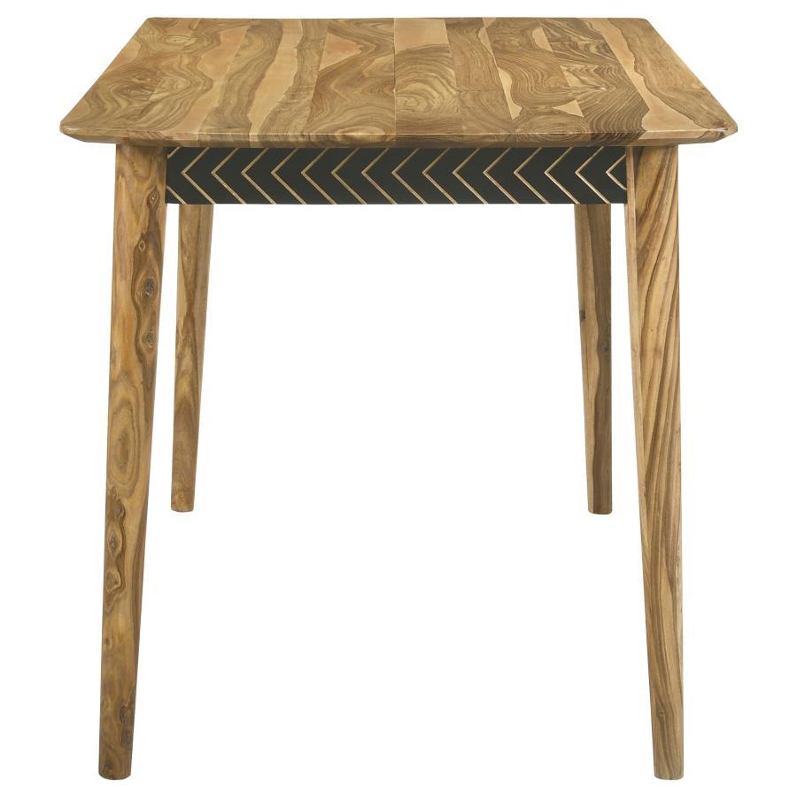 Partridge - 7-Piece Rectangular Counter Height Dining Set - Natural Sheesham