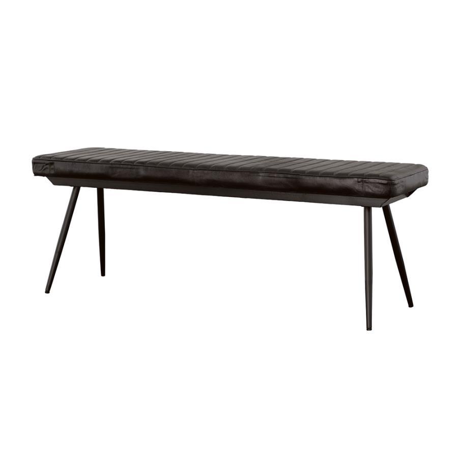 Partridge - Cushion Bench - Espresso and Black