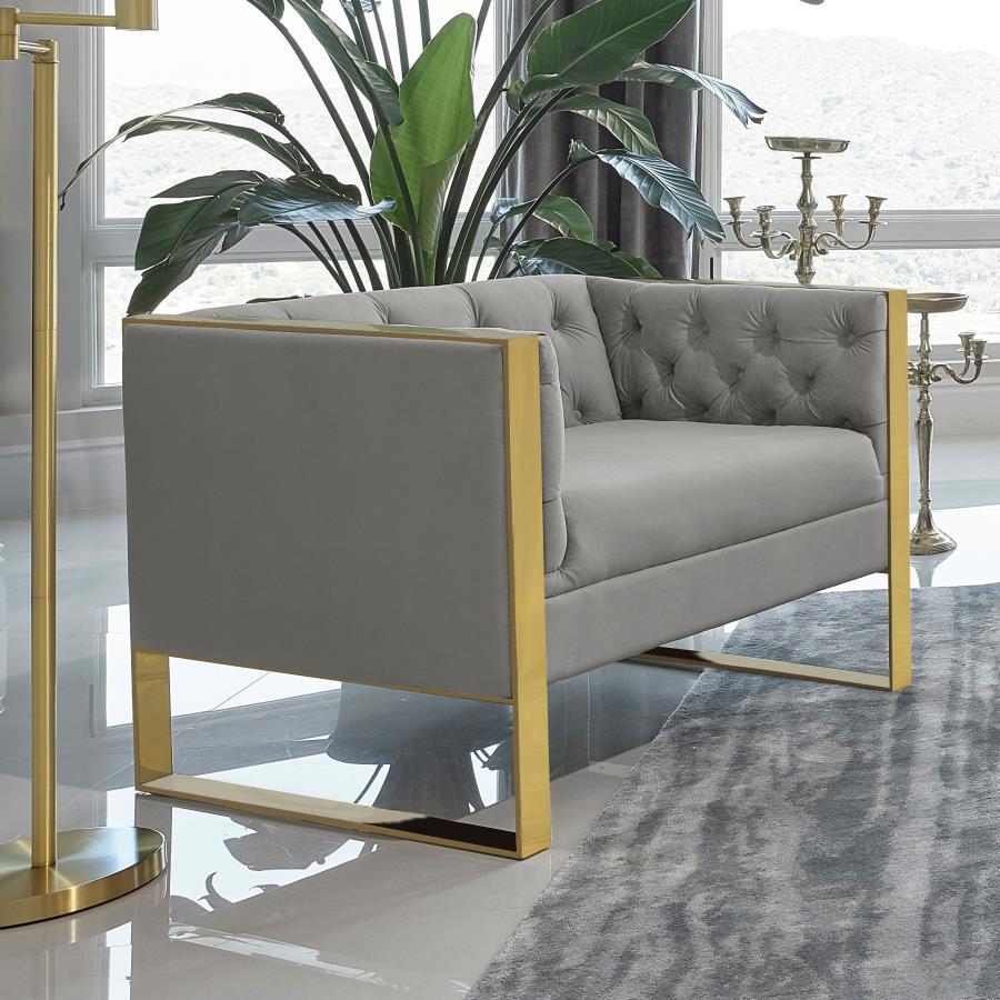 Eastbrook - Tufted Back Chair - Grey