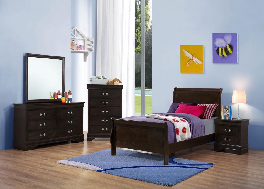 Louis Philippe - Kids & Teens Panel Sleigh Bed