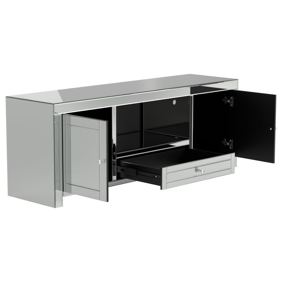 Casper - 2-Door TV Console - Silver