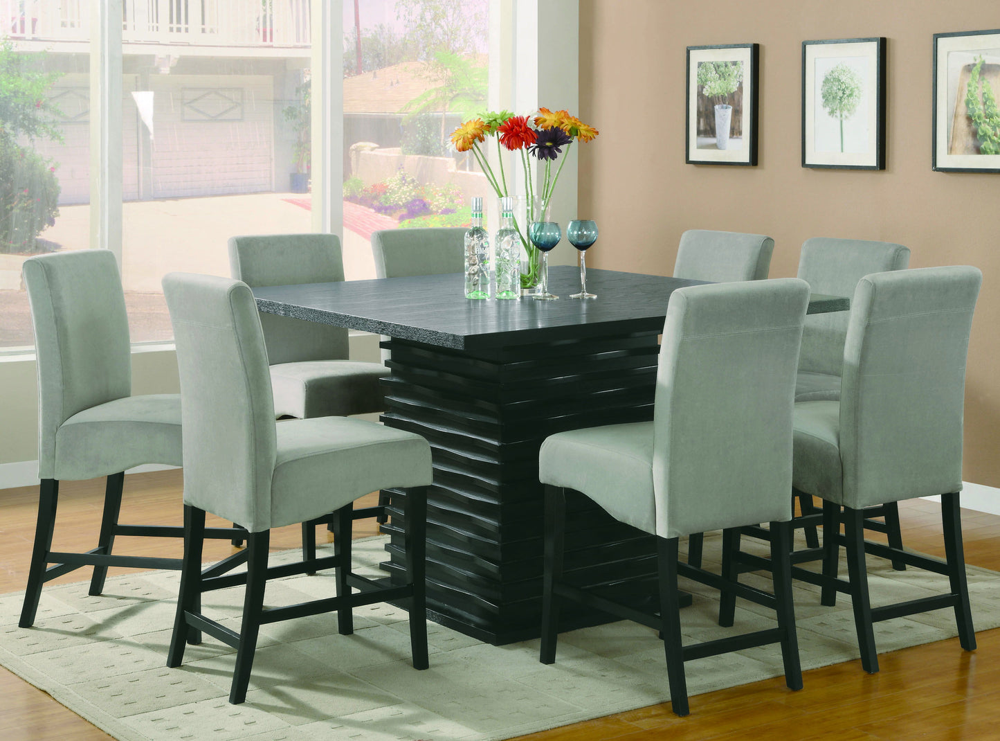 Stanton - 5-Piece Dining Set - Black and Grey