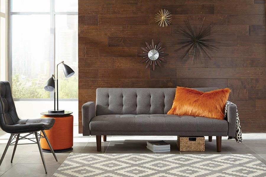 Sommer - Tufted Sofa Bed - Grey
