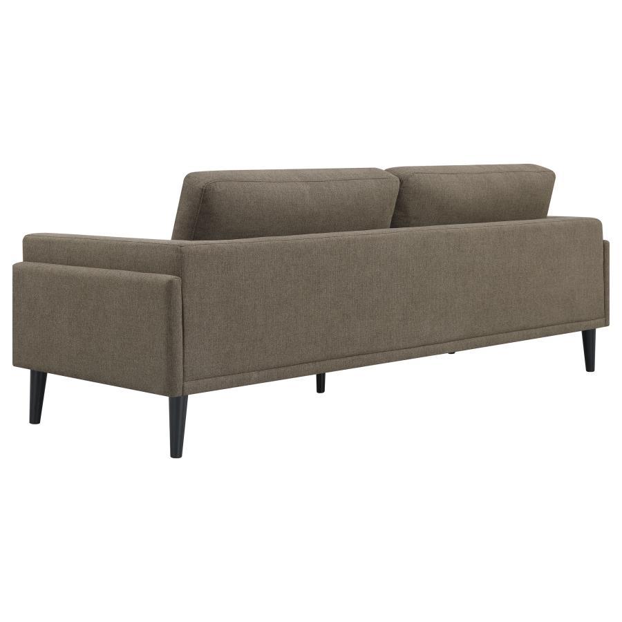 Rilynn - 2-Piece Upholstered Track Arms Sofa Set - Brown