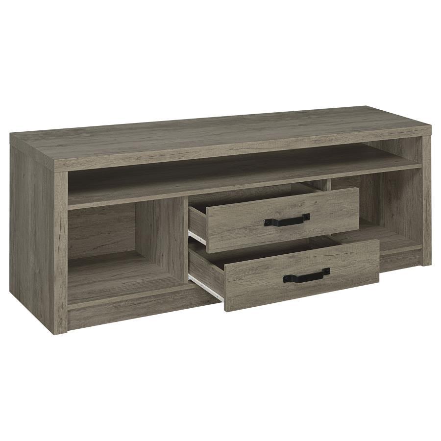 Burke - 2-Drawer TV Console - Grey Driftwood