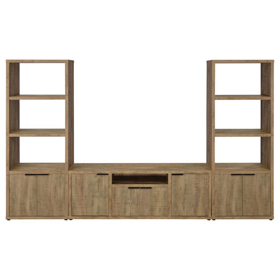 Tabby - 3-Piece Entertainment Center With 60" TV Stand - Mango