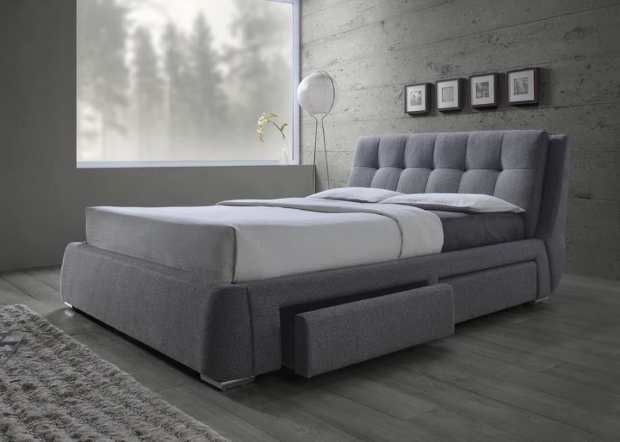 Fenbrook - Tufted Upholstered Storage Bed