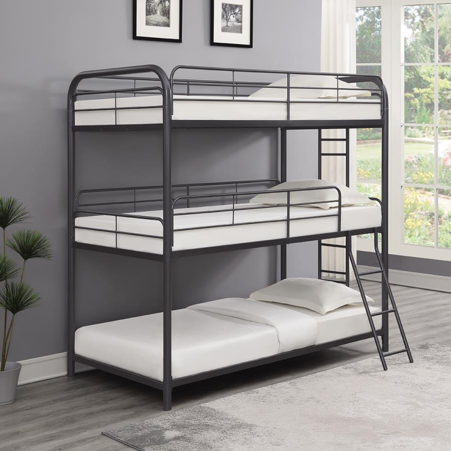 Garner - Triple Bunk Bed With Ladder