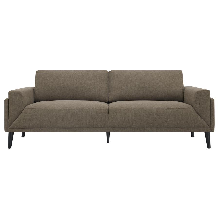 Rilynn - 2-Piece Upholstered Track Arms Sofa Set - Brown