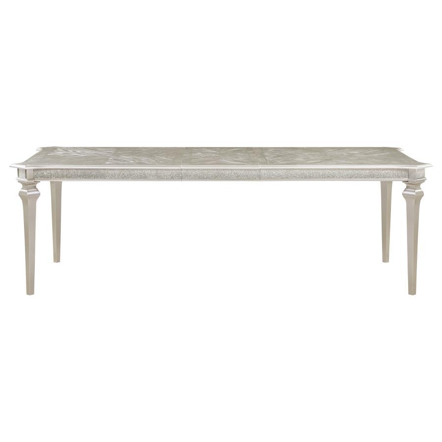 Evangeline - Rectangular Dining Table With Extension Leaf - Silver Oak