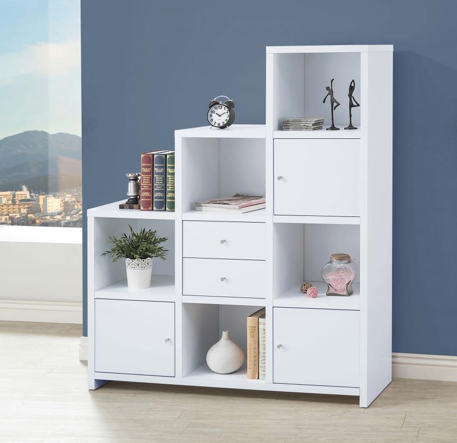 Spencer - Bookcase with Cube Storage Compartments